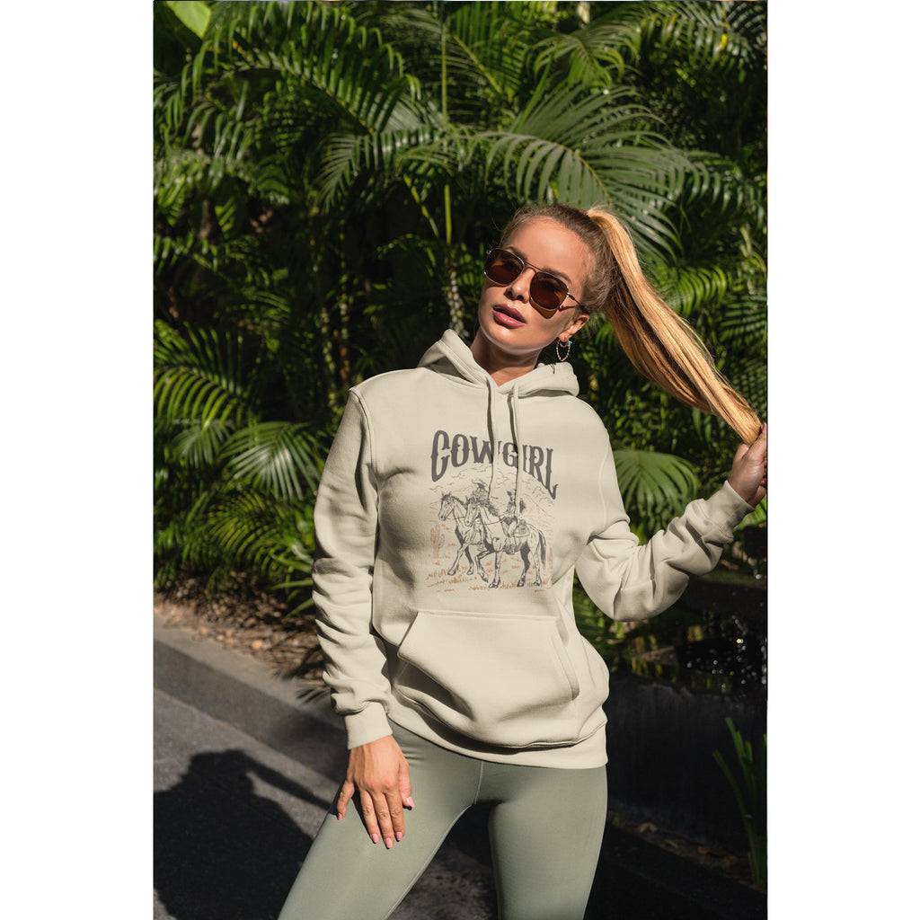 Cowgirl Horse Hoodie Vintage Western Hoodie mit Grafik – Kalabula