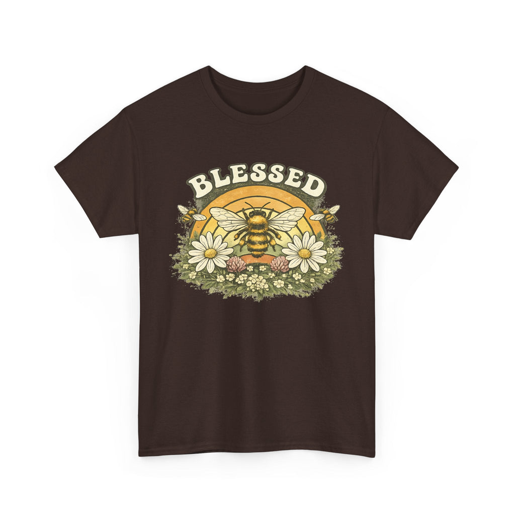 Blessed Bee T-Shirt – Christlicher Glaube & Blumen-Biene Grafik-T-Shirt