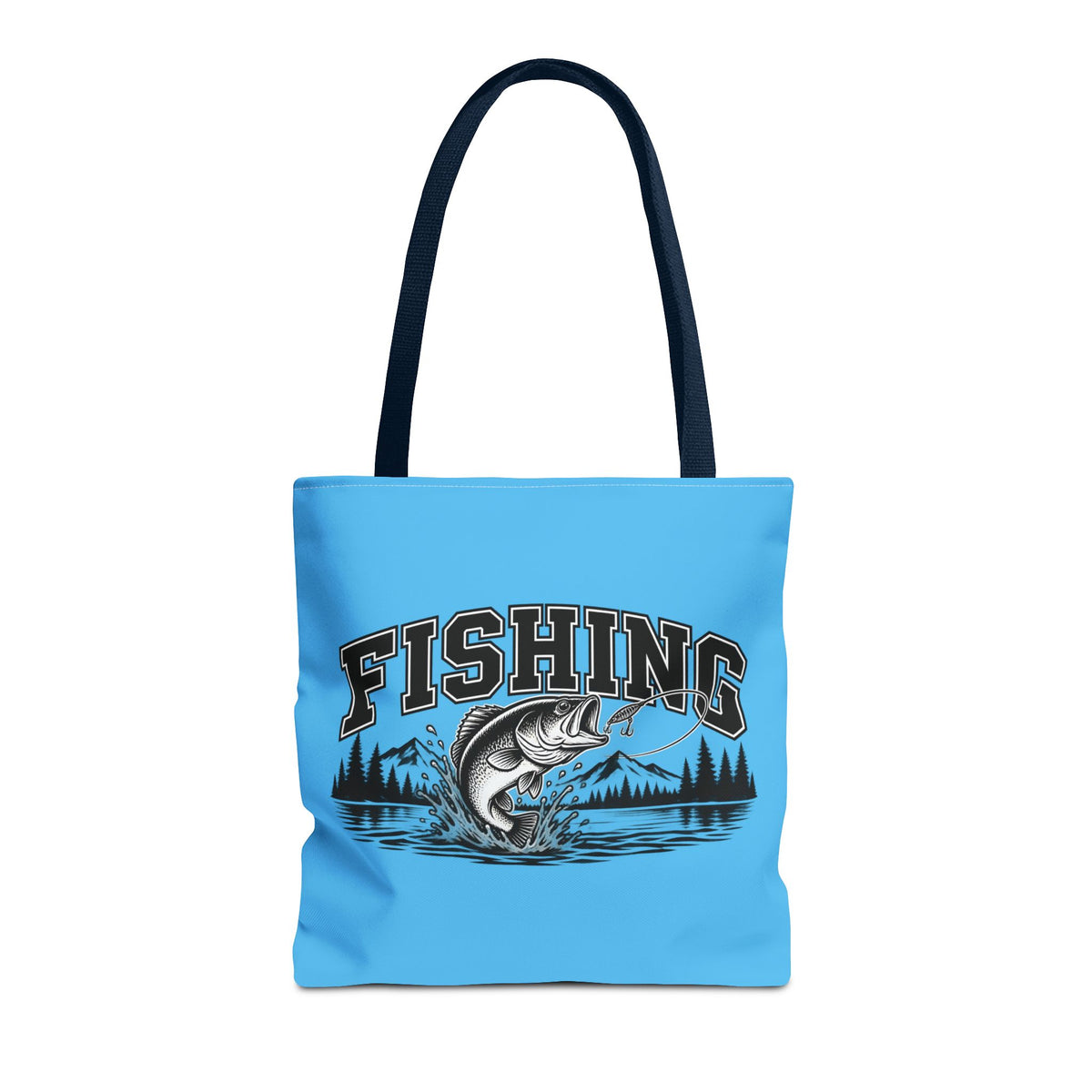 Angeln Stofftasche – Fishing Fisch & See Motiv