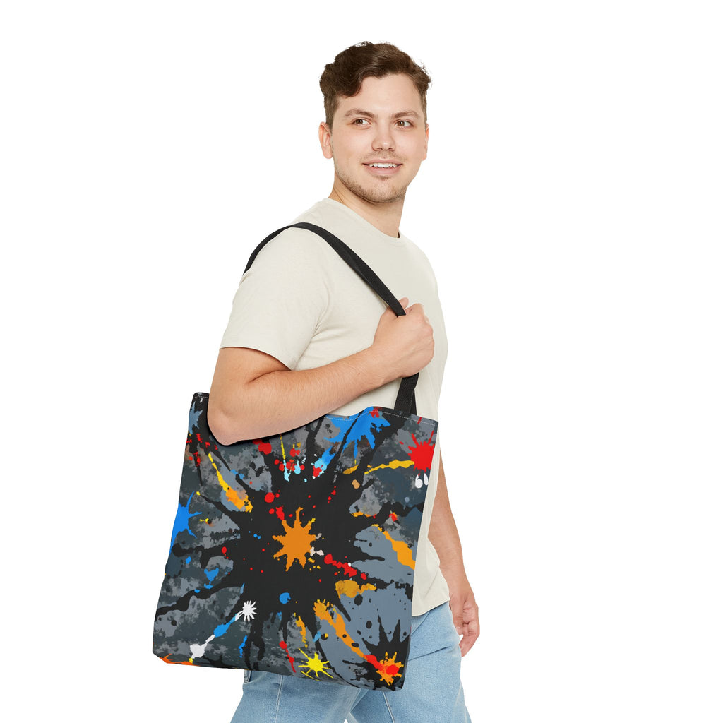 Abstrakte Kunst Stofftasche – Color Splash Design