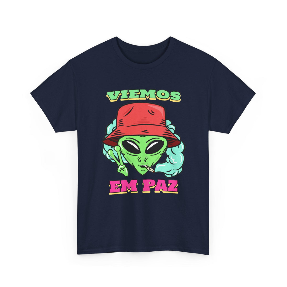 “We Come in Peace” Alien T-Shirt – Retro-UFO Grafik-T-Shirt