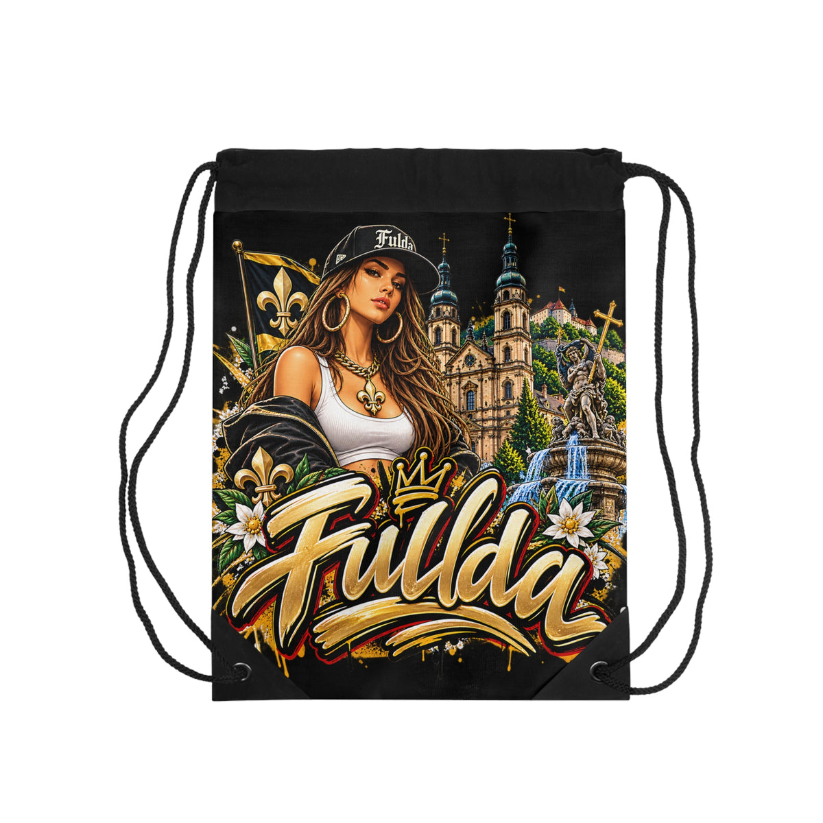 Fulda Turnbeutel – Urbanes Streetwear-Stadtmotiv von Kalabula