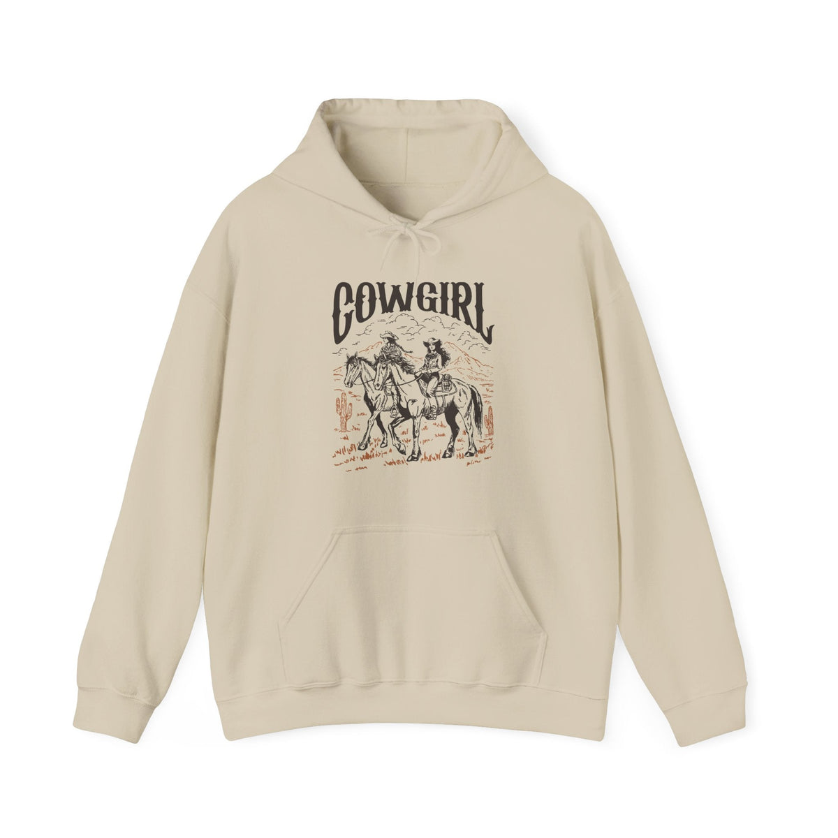 Cowgirl Horse Hoodie Vintage Western Hoodie mit Grafik – Kalabula