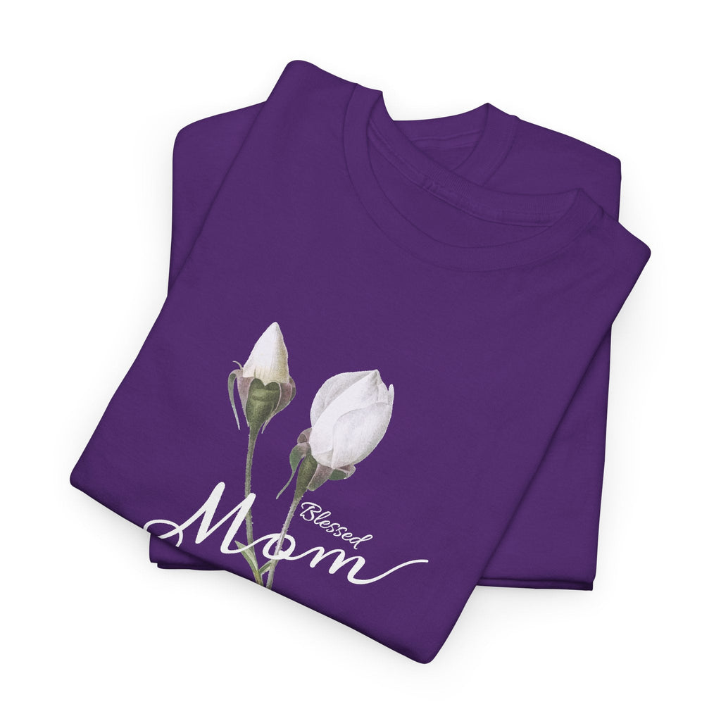 Mom Floral T-Shirt – Minimalistisches Damen-Baumwollshirt Grafik-T-Shirt