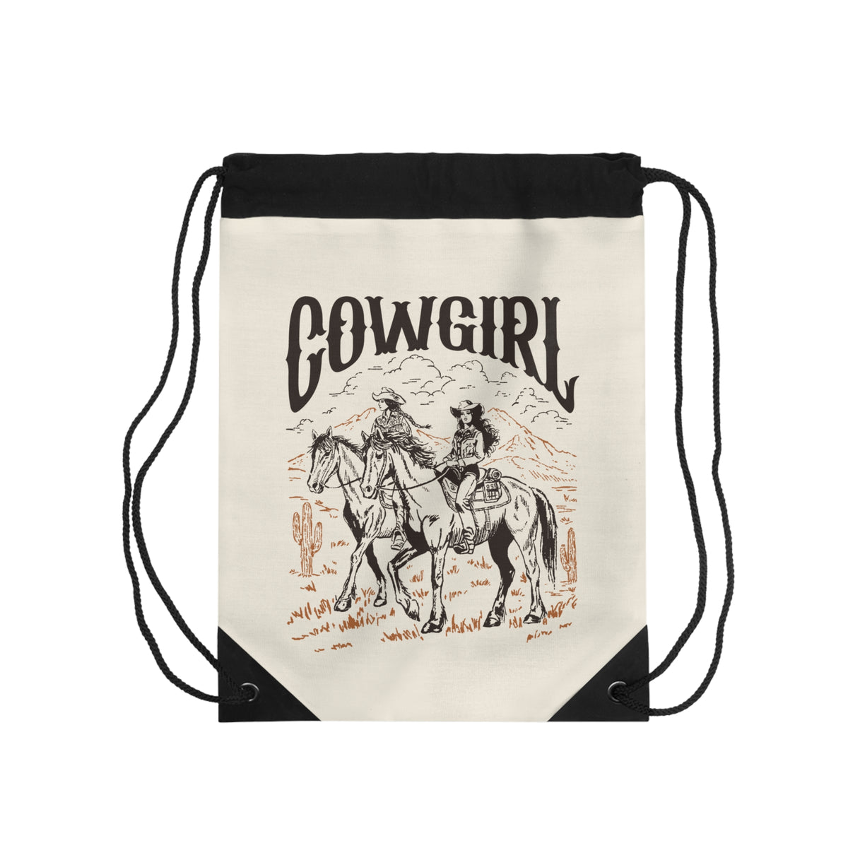 Cowgirl Turnbeutel – Western Pferde Design von Kalabula