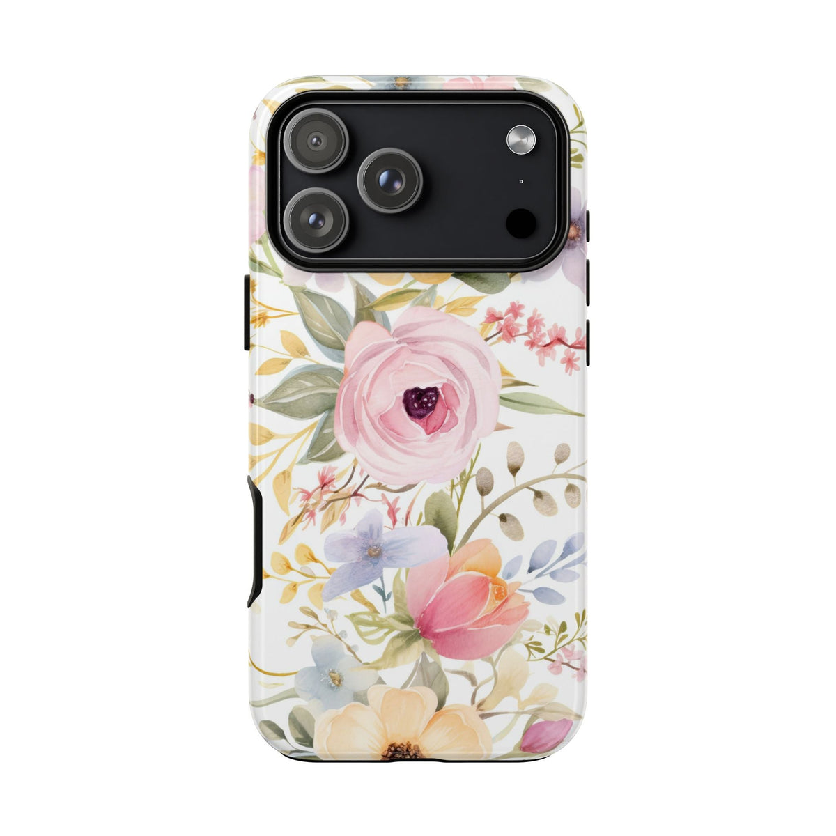 Pastellblumen Robuste Handyhülle – Aquarell-Blumendesign