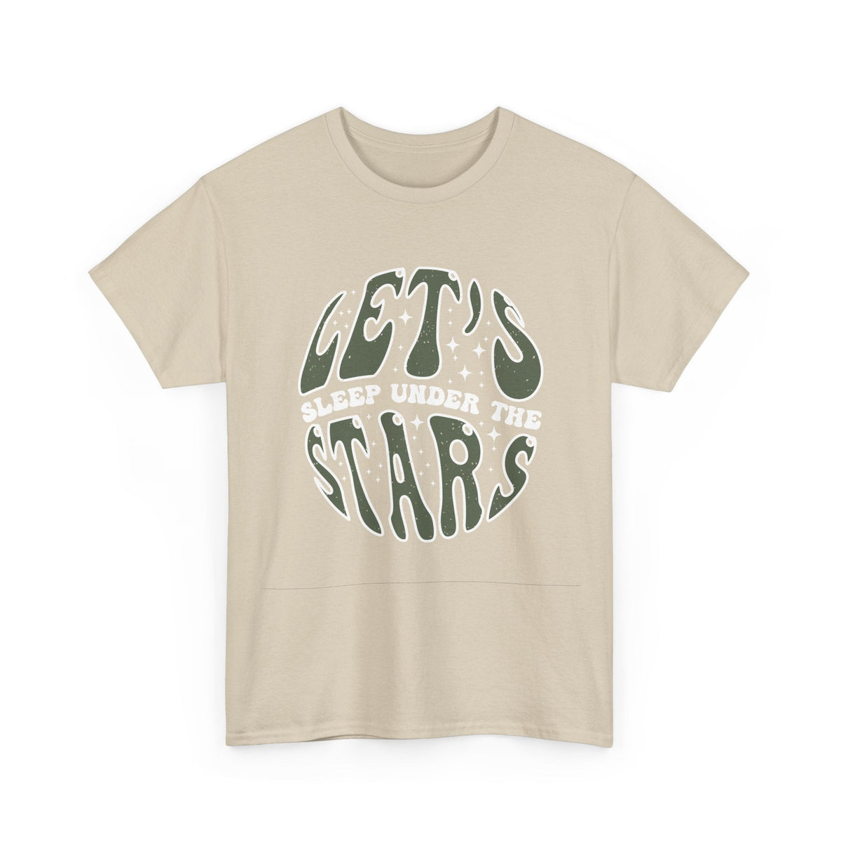 “Let’s Sleep Under the Stars” T-Shirt – Camping & Outdoor Grafik-T-Shirt