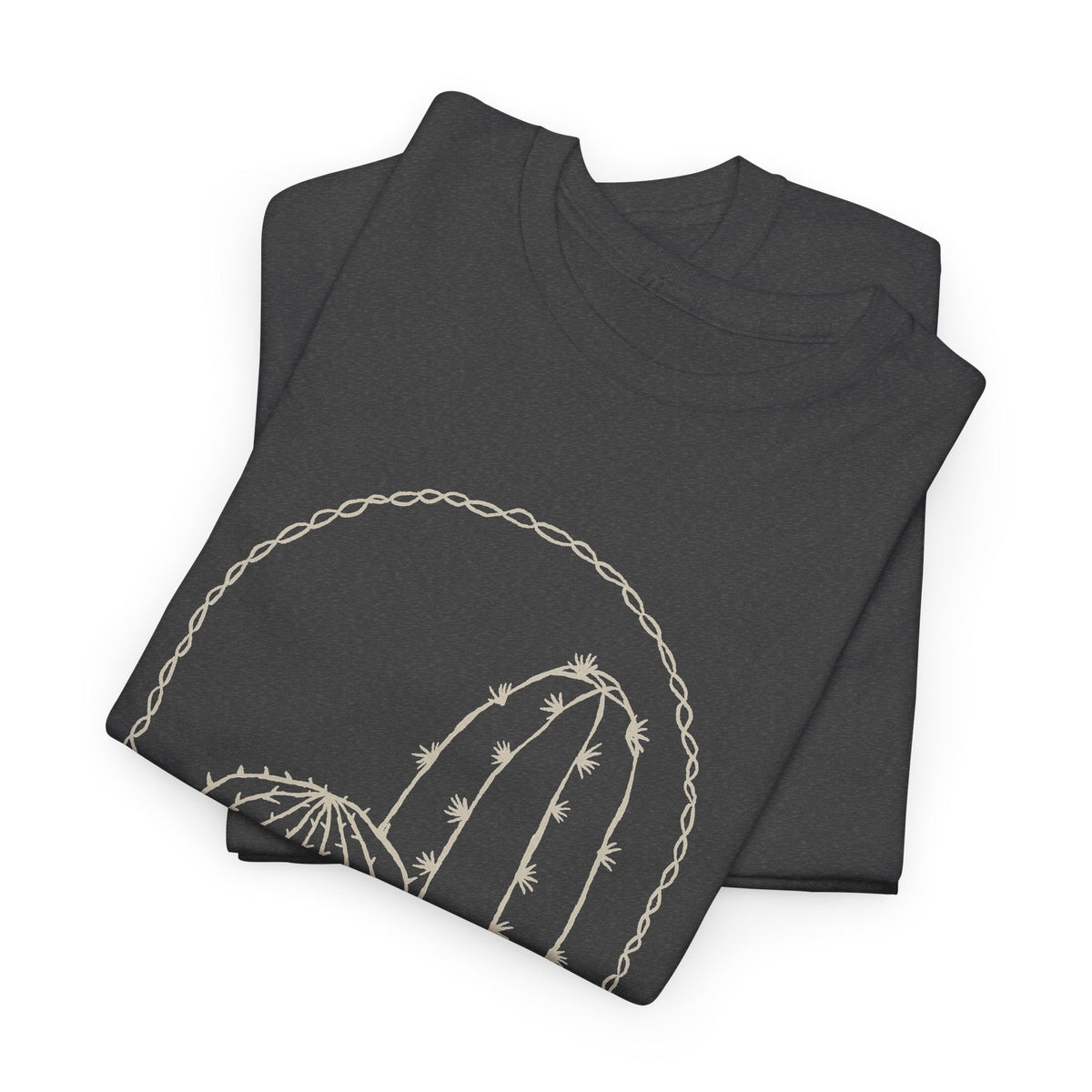Minimal Cactus T-Shirt – Wüsten-Line-Art Unisex Grafik-T-Shirt