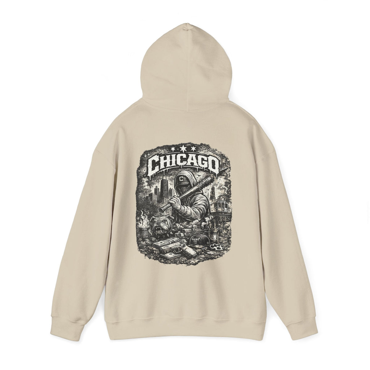 Chicago Streetwear Hoodie Hoodie mit Grafik – Kalabula