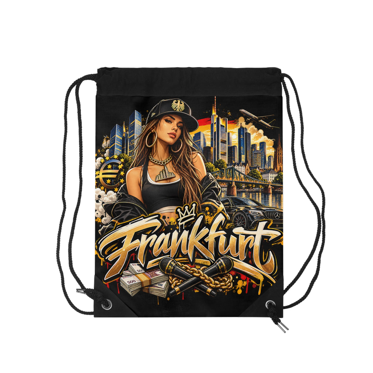 Frankfurt Turnbeutel – Urbanes Streetwear-Stadtmotiv von Kalabula