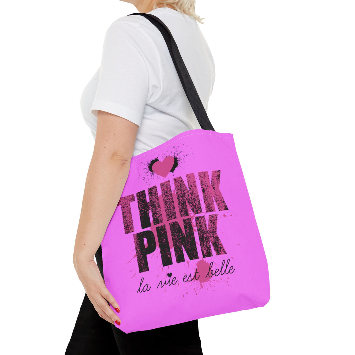Think Pink Stofftasche – Pink Statement Design