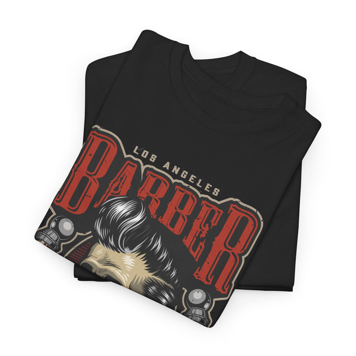 Barber Skull T-Shirt – Vintage Barbershop Grafik-T-Shirt