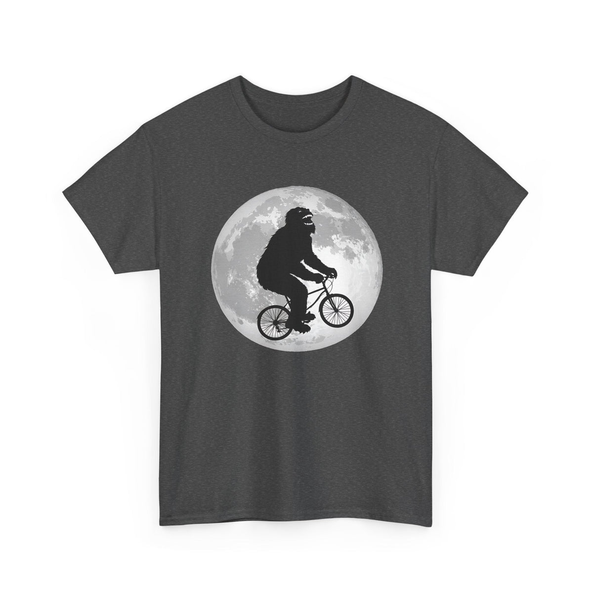 Bigfoot Bicycle T-Shirt – Mond & Natur-Abenteuer Grafik-T-Shirt