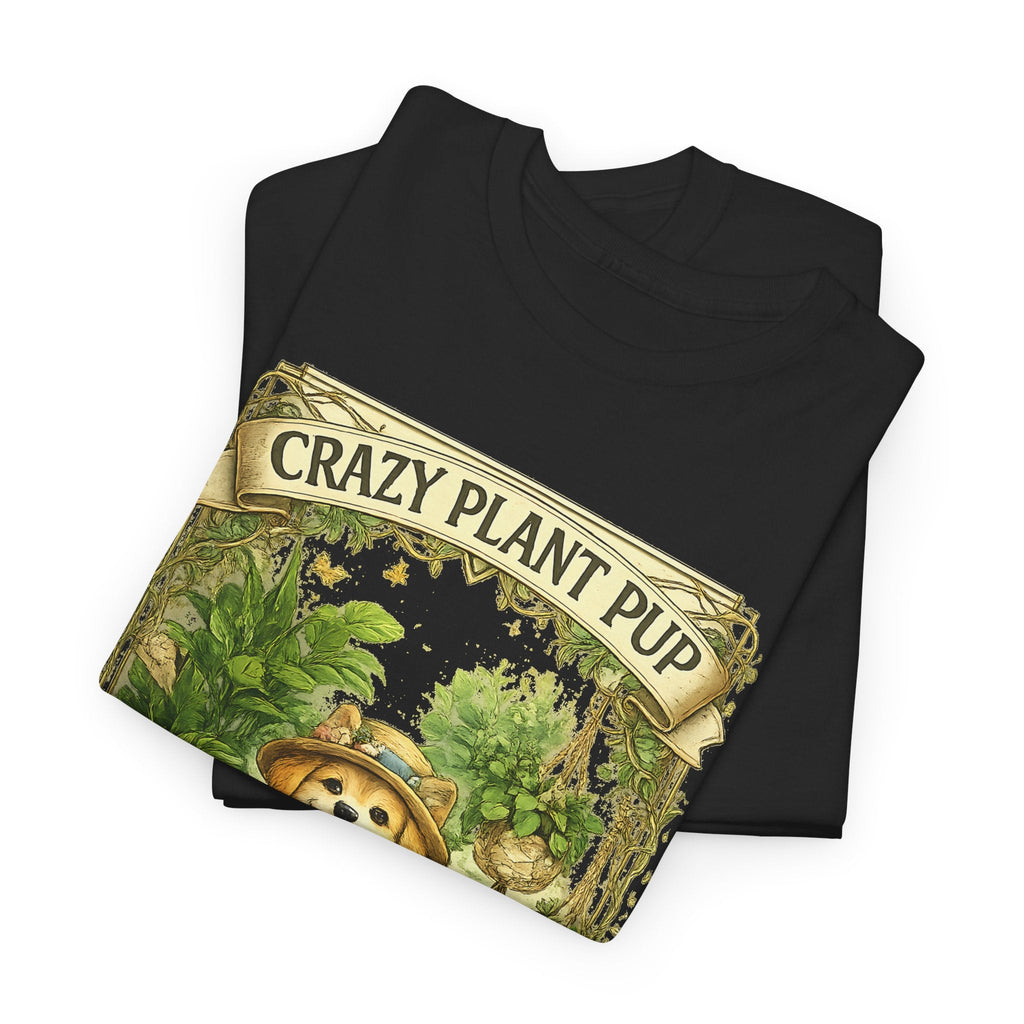 Crazy Plant Pup T-Shirt – Lustiger Hund & Pflanzenfan Grafik-T-Shirt