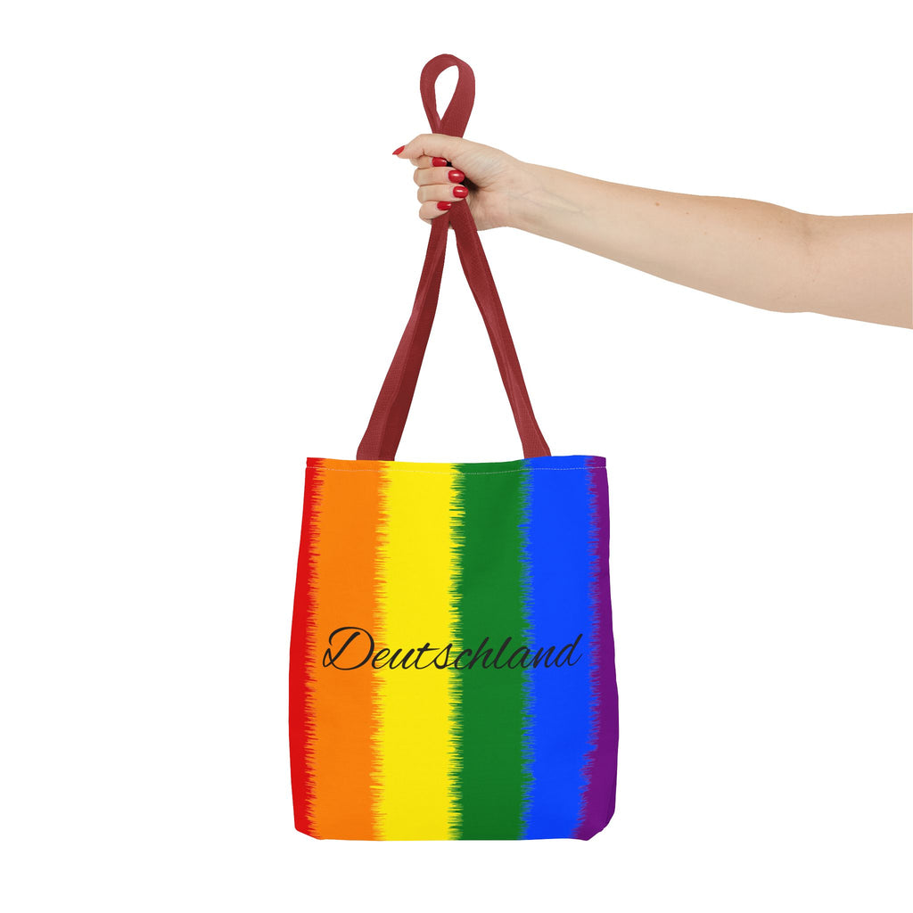Deutschland Stofftasche – Buntes Regenbogen Design