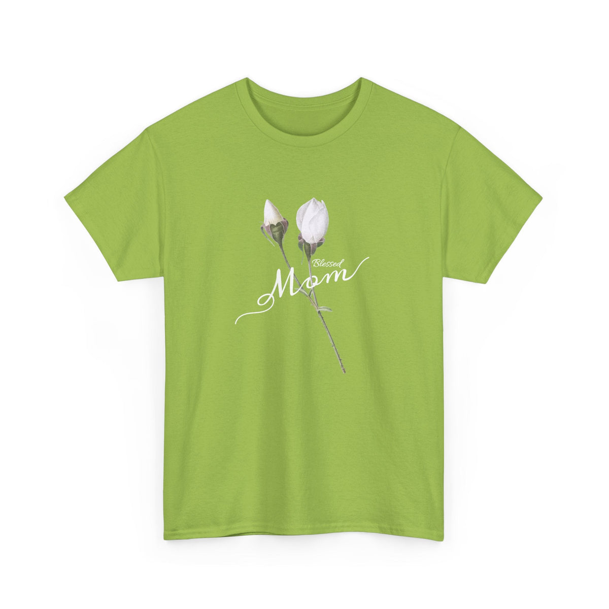 Mom Floral T-Shirt – Minimalistisches Damen-Baumwollshirt Grafik-T-Shirt