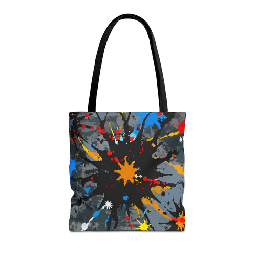 Abstrakte Kunst Stofftasche – Color Splash Design