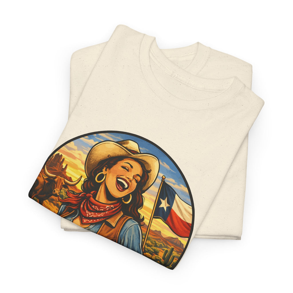 Texas Cowgirl T-Shirt – Vintage Western Texas Grafik-T-Shirt