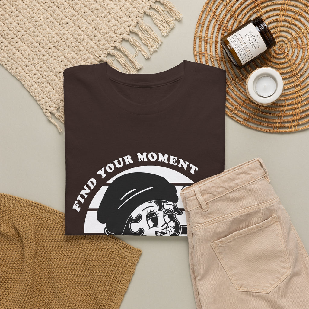 Keep Smiling T-Shirt – Vintage Girl & positiver Spruch Grafik-T-Shirt