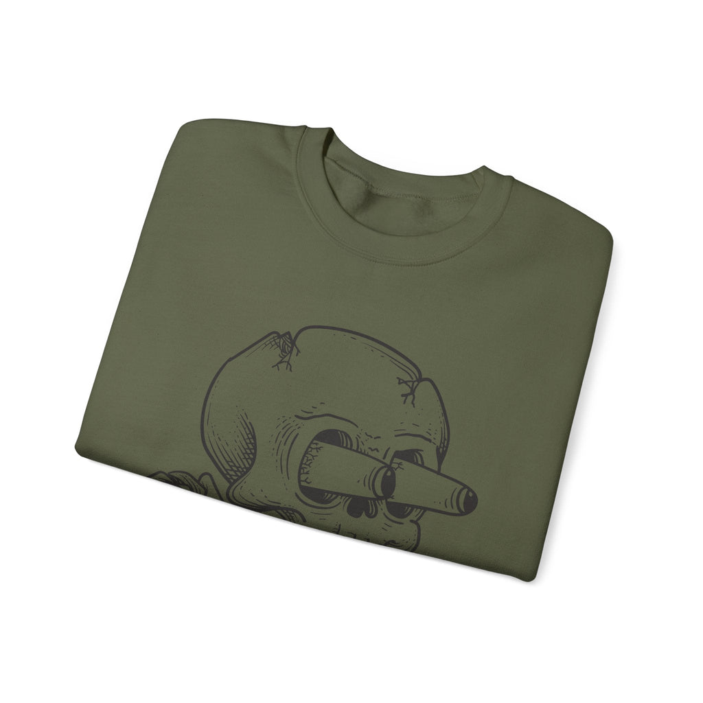 Totenkopf mit Rose Sweatshirt – Sweatshirt von Kalabula