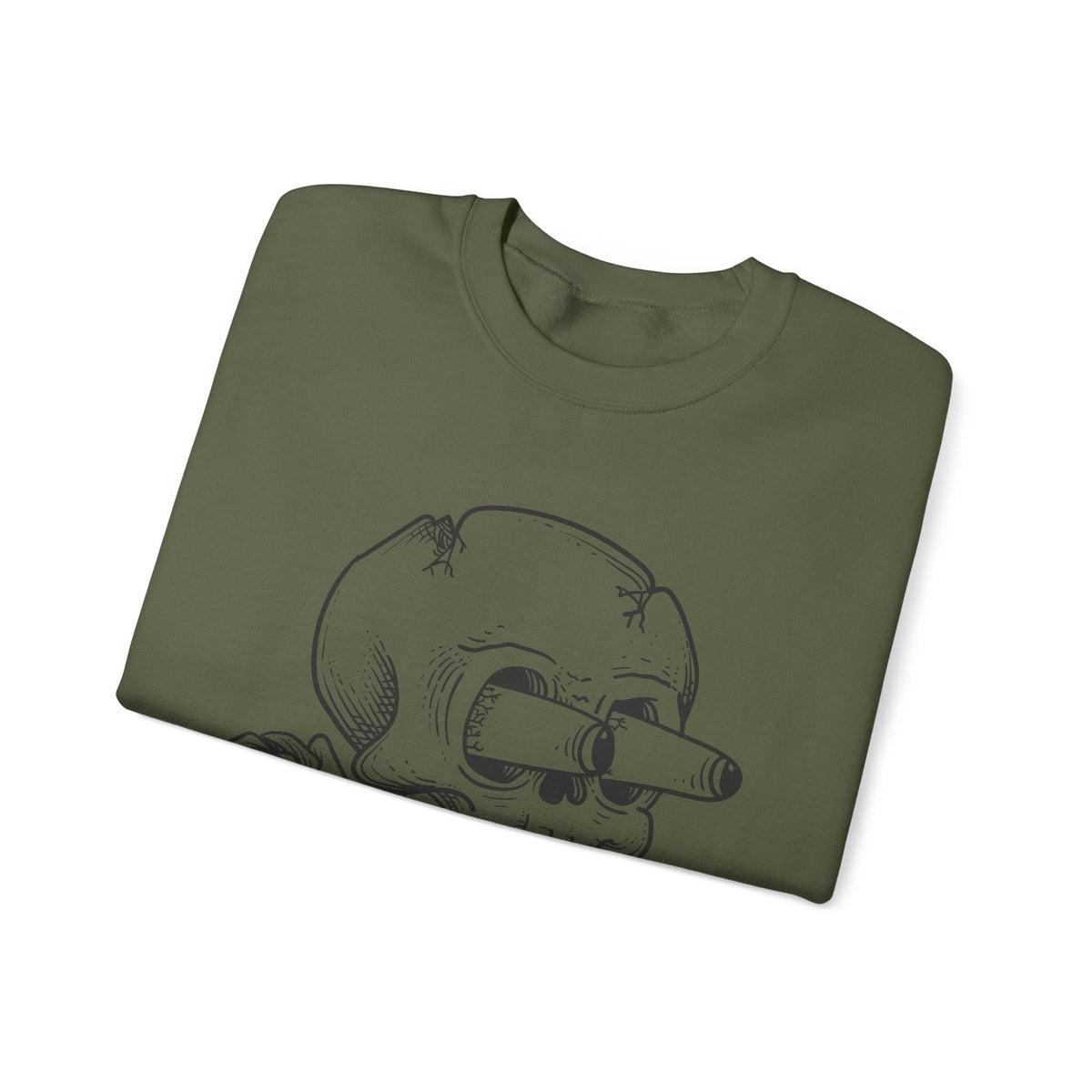 Totenkopf mit Rose Sweatshirt – Sweatshirt von Kalabula
