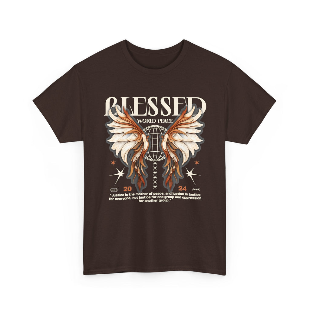 Blessed World Peace T-Shirt – Glaube & Frieden Streetwear Grafik-T-Shirt