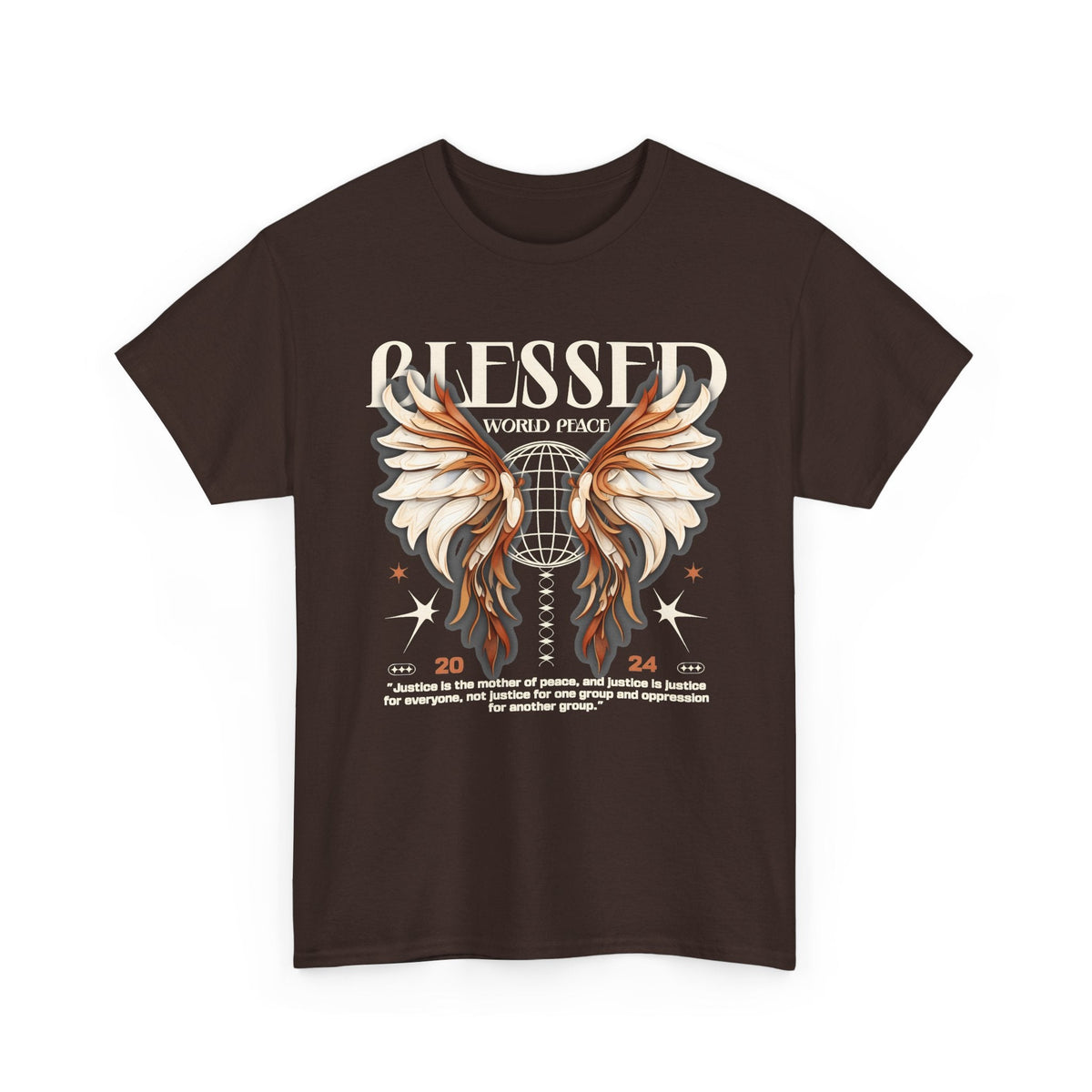 Blessed World Peace T-Shirt – Glaube & Frieden Streetwear Grafik-T-Shirt