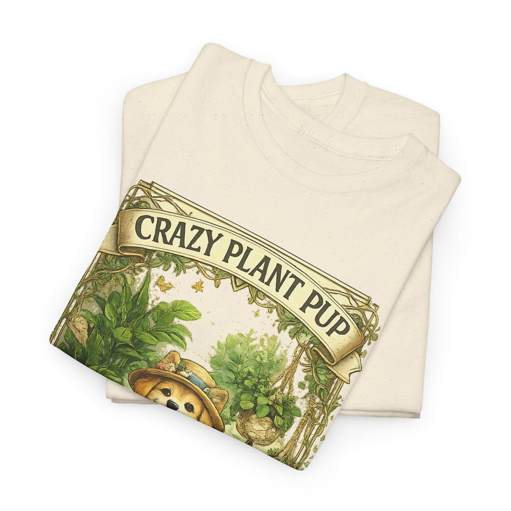 Crazy Plant Pup T-Shirt – Lustiger Hund & Pflanzenfan Grafik-T-Shirt