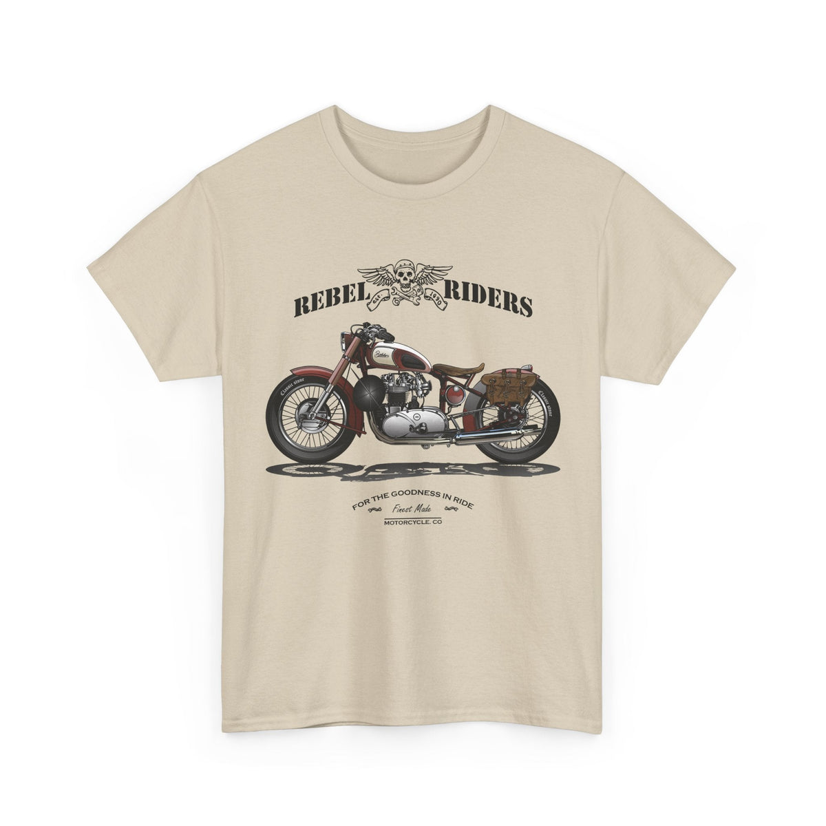 Rebel Riders T-Shirt – Vintage Motorrad & Biker Grafik-T-Shirt