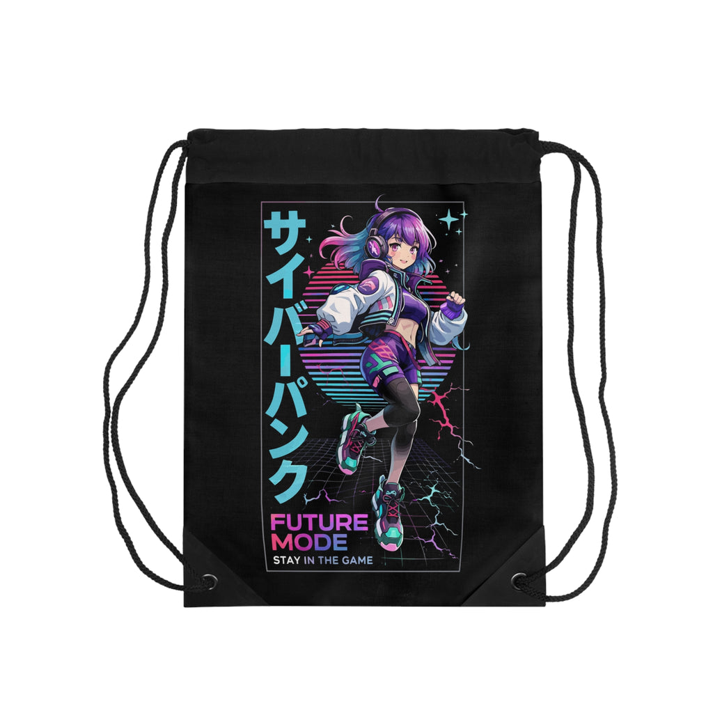 Cyber-Anime Turnbeutel – Futuristisches Mädchen-Motiv von Kalabula