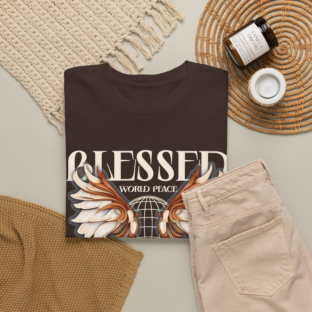Blessed World Peace T-Shirt – Glaube & Frieden Streetwear Grafik-T-Shirt