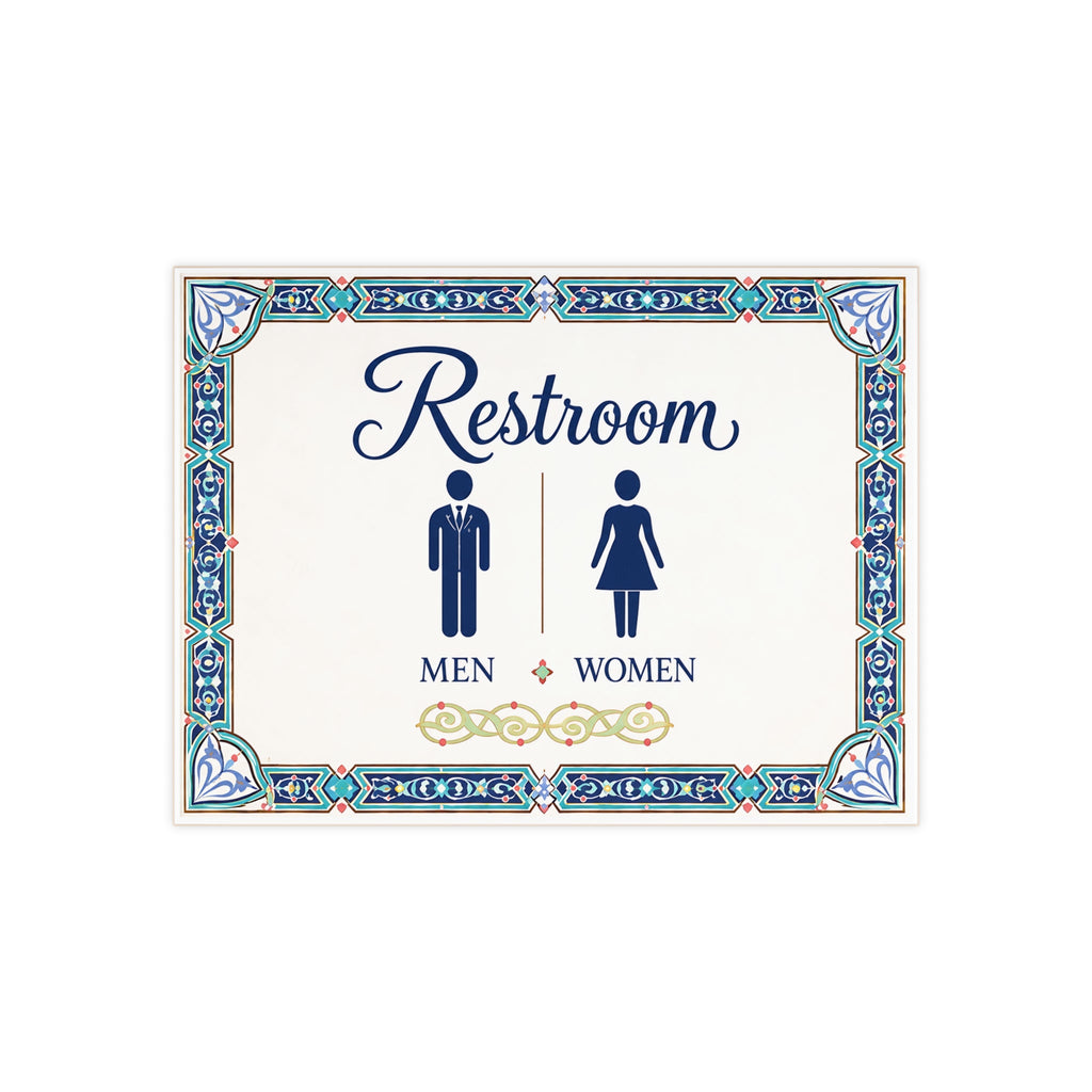 Dekoratives Keramik-Toilettenschild – Damen & Herren – SE4