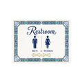 Dekoratives Keramik-Toilettenschild – Damen & Herren – SE4