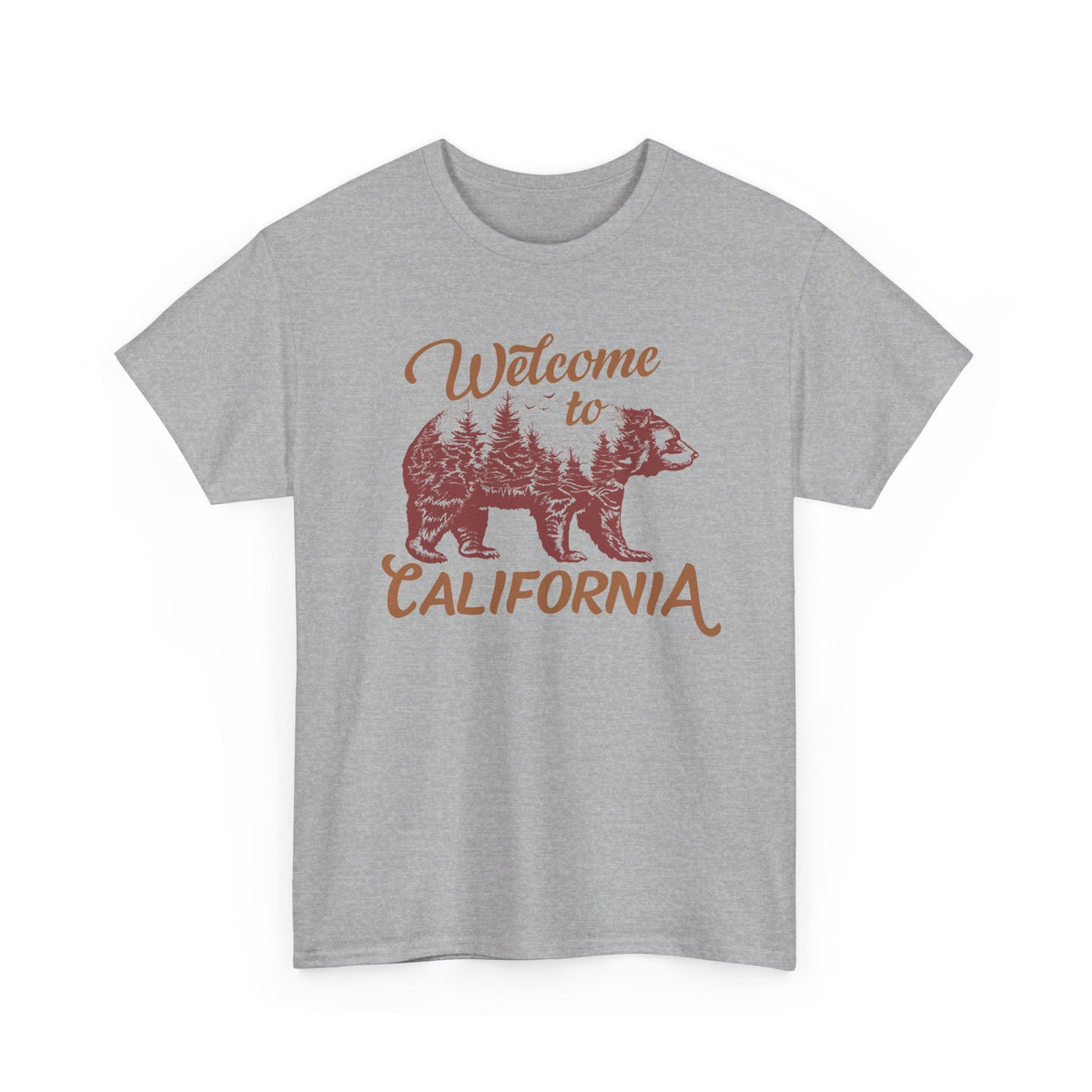 Welcome to California T-Shirt – Vintage Kalifornien-Bär Grafik-T-Shirt