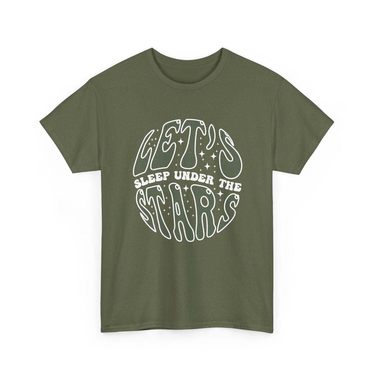 “Let’s Sleep Under the Stars” T-Shirt – Camping & Outdoor Grafik-T-Shirt