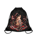 Japanischer Samurai Turnbeutel – Kriegerin & Drachen Design von Kalabula