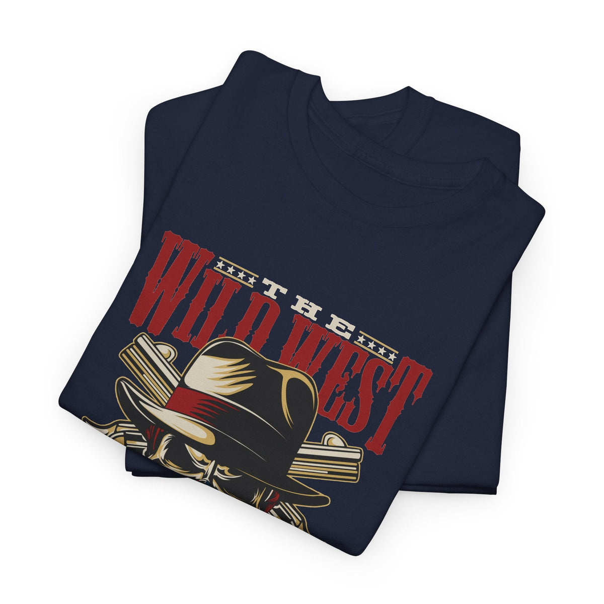 Wild West American Legend T-Shirt – Cowboy-Totenkopf Vintage Western T-Shirt