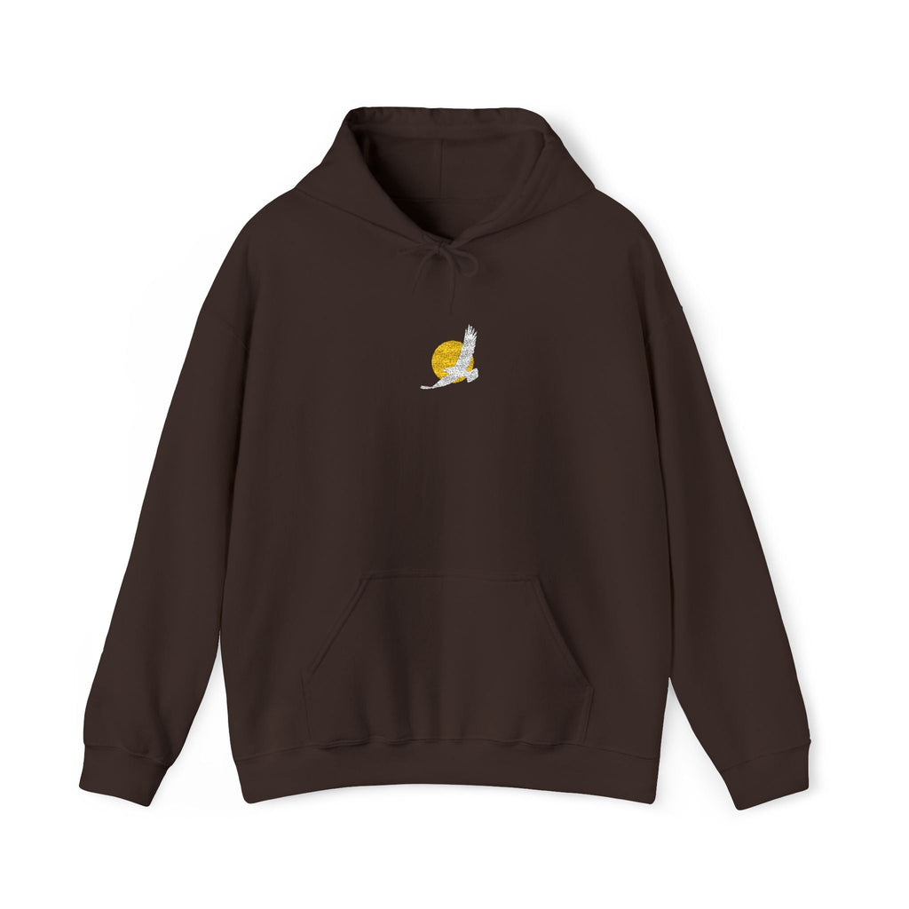 Embroidered Eagle Sun Minimal Hoodie – Kalabula