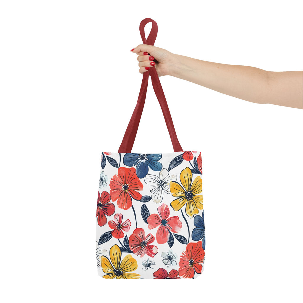 Bunte Blumen Stofftasche – Florales Sommer Design