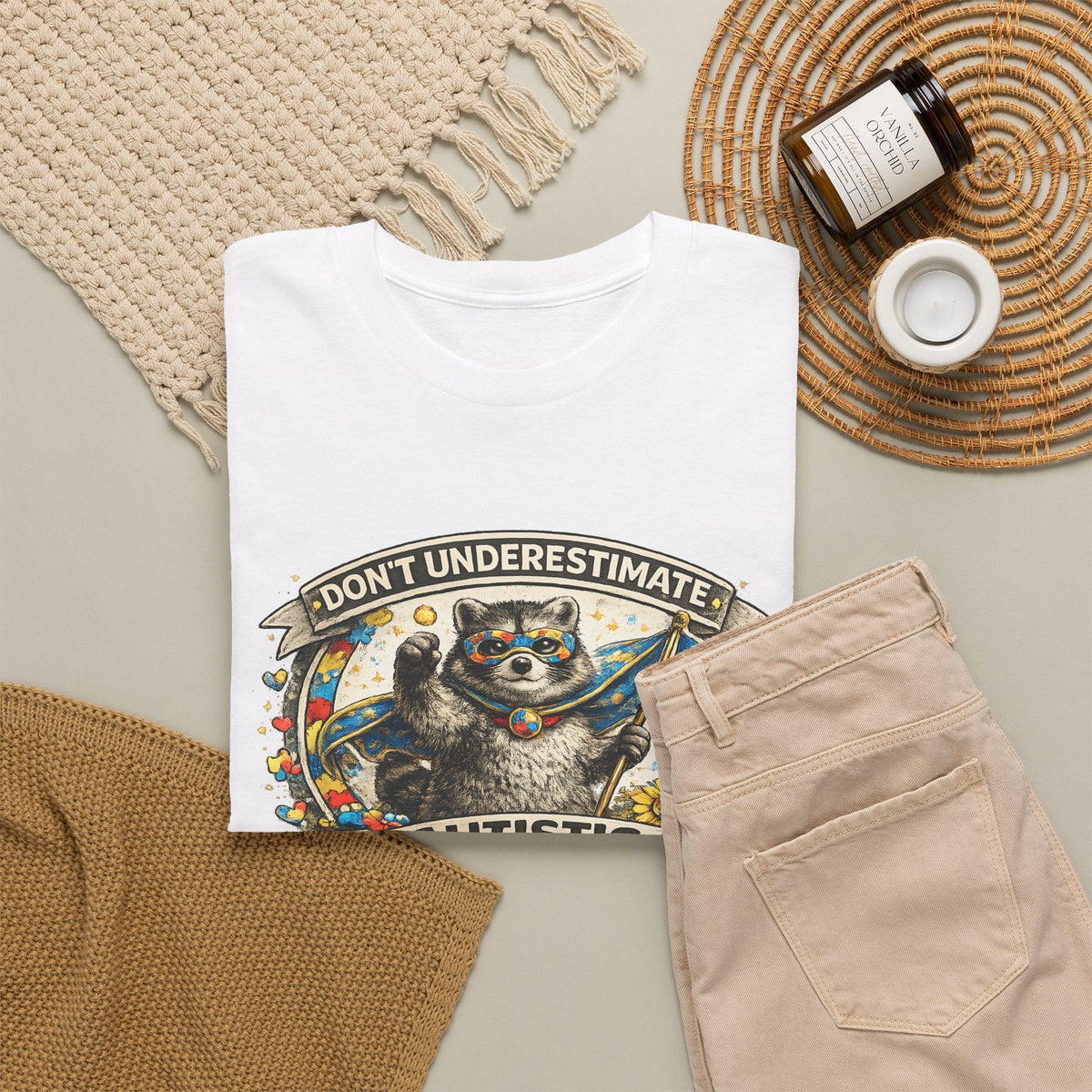 Autism Superpowers T-Shirt – „Unterschätze Autismus nicht“ Grafik-T-Shirt