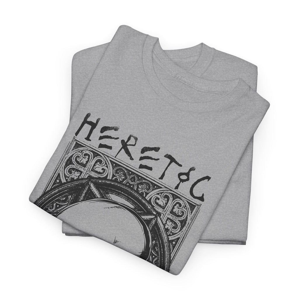 Heretic Skull T-Shirt – Gothic Pentagramm Grafik-T-Shirt