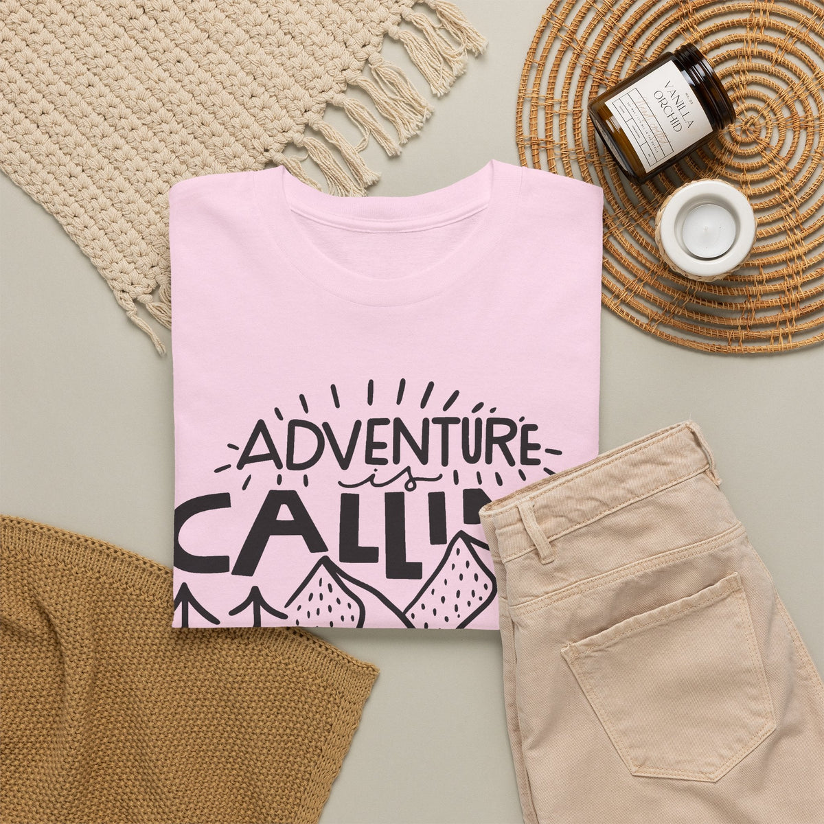 Adventure Is Calling T-Shirt – Outdoor-Abenteuer Grafik-T-Shirt