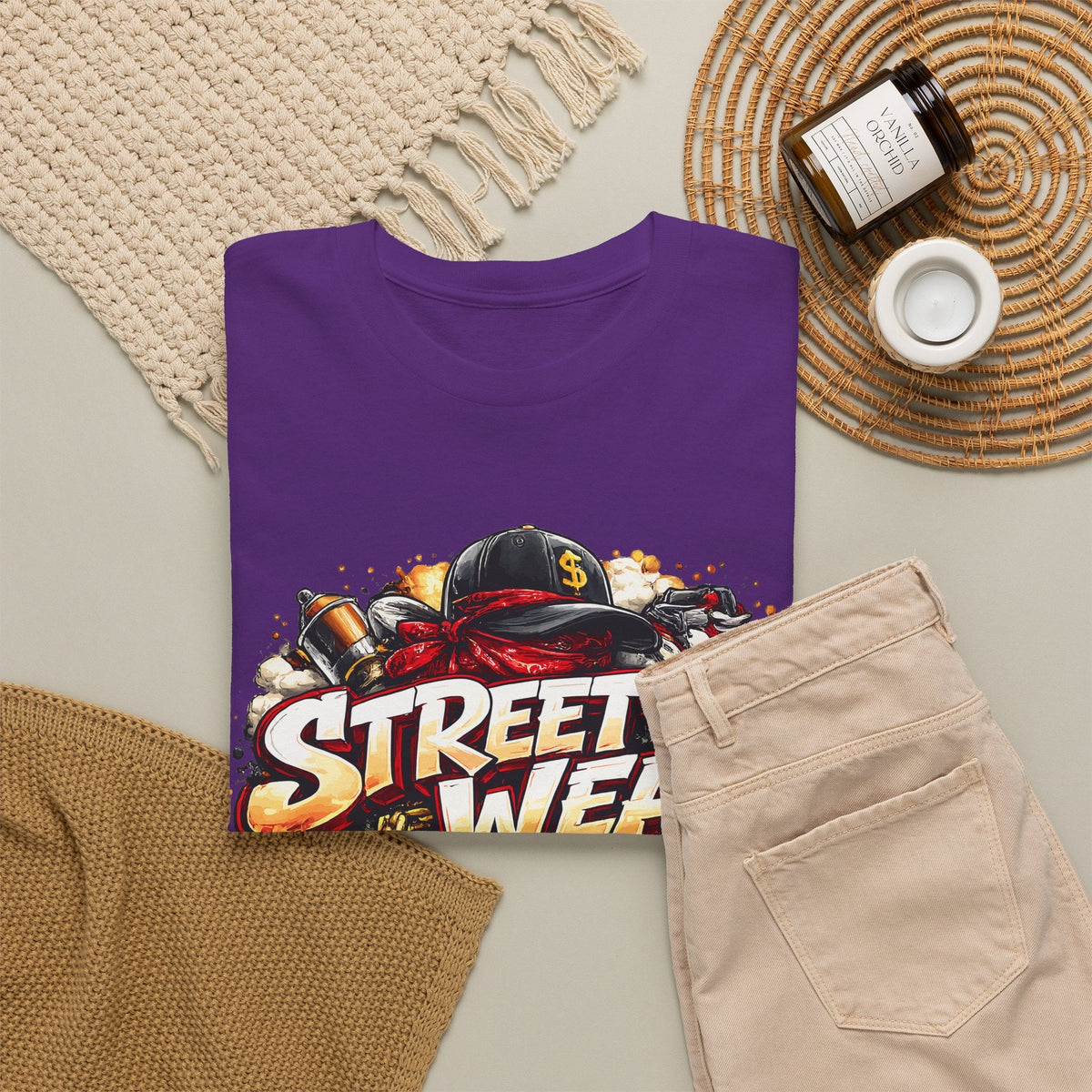 Urban Streetwear T-Shirt – Hip-Hop City Grafik-T-Shirt