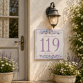 Personalisiertes Hausnummernschild – Mediterranes Keramikdesign P4