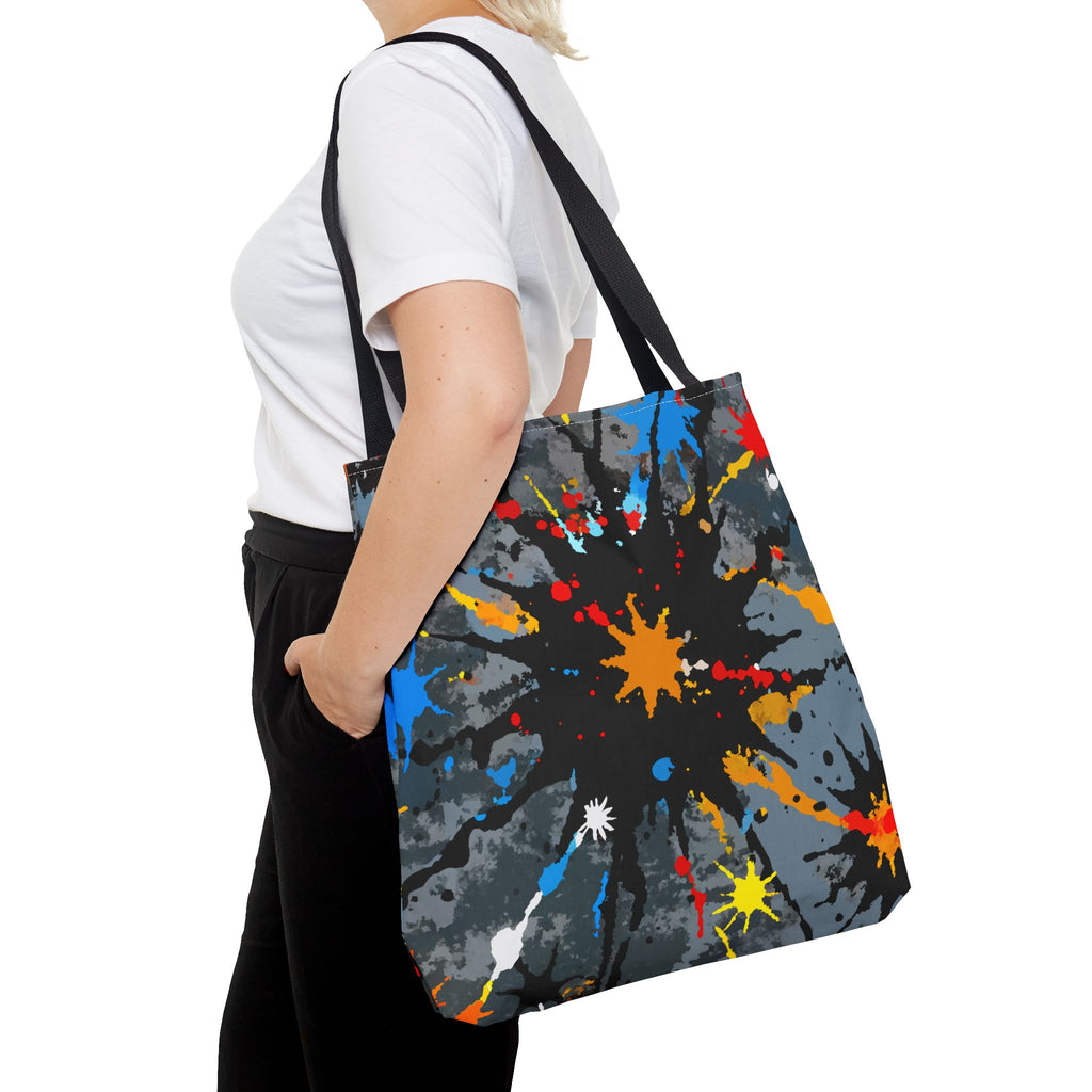 Abstrakte Kunst Stofftasche – Color Splash Design