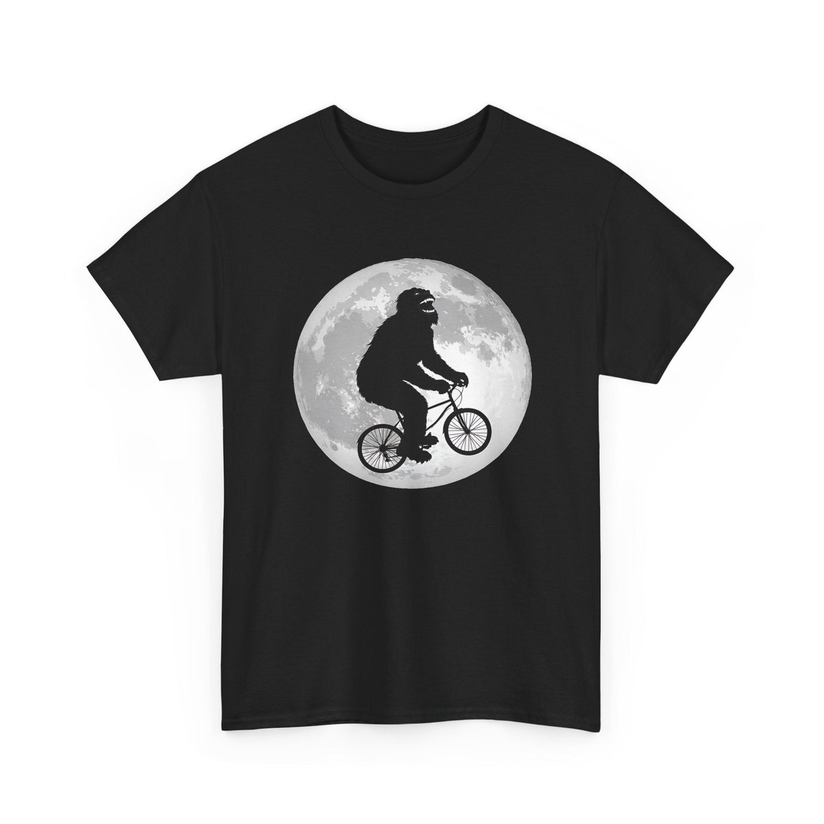 Bigfoot Bicycle T-Shirt – Mond & Natur-Abenteuer Grafik-T-Shirt