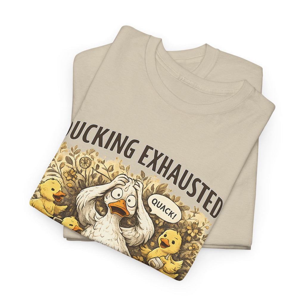 “Ducking Exhausted” T-Shirt – Lustige müde Mama Grafik-T-Shirt