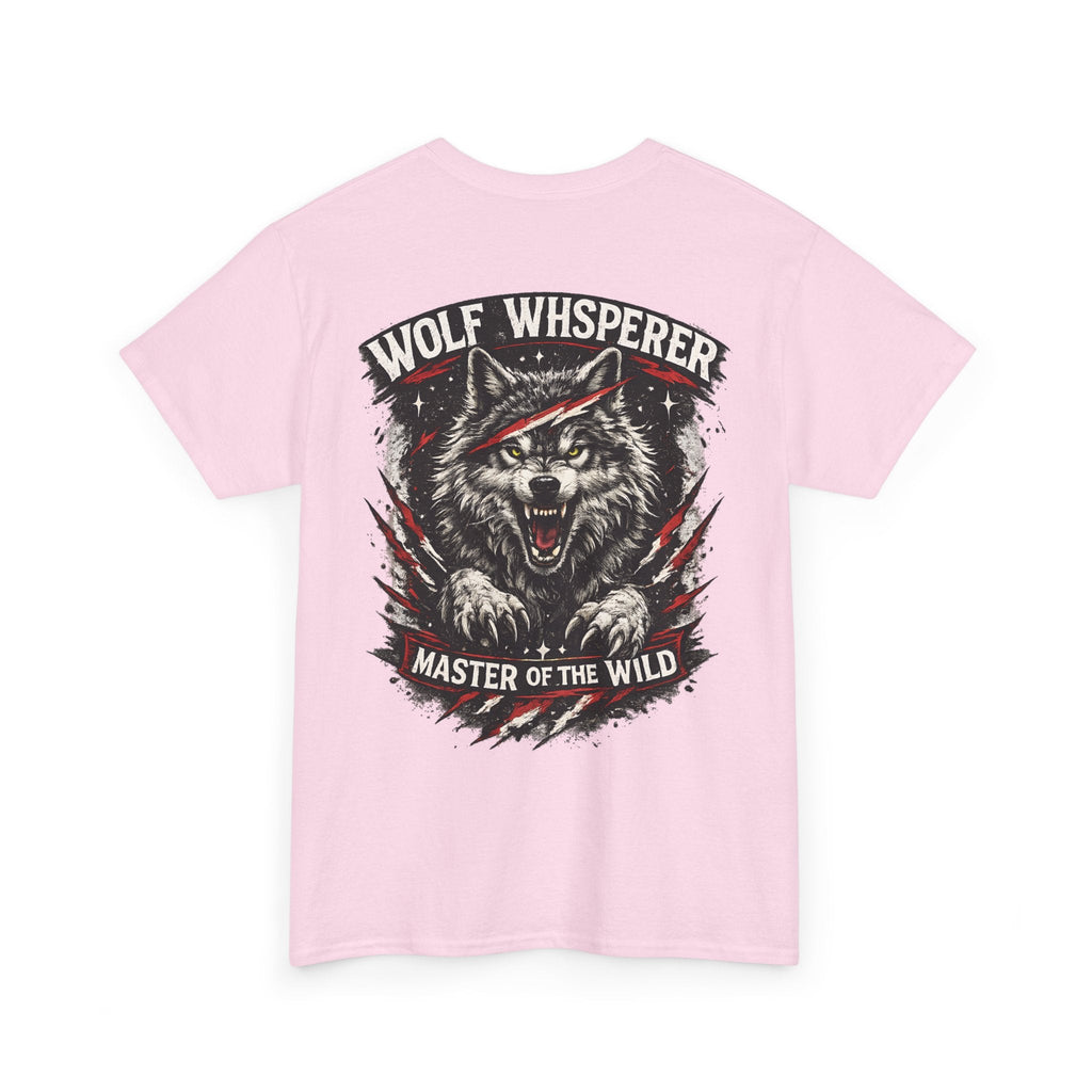 Wolf Biker T-Shirt – „Wolf Whisperer“ Alpha-Wolf Grafik-T-Shirt