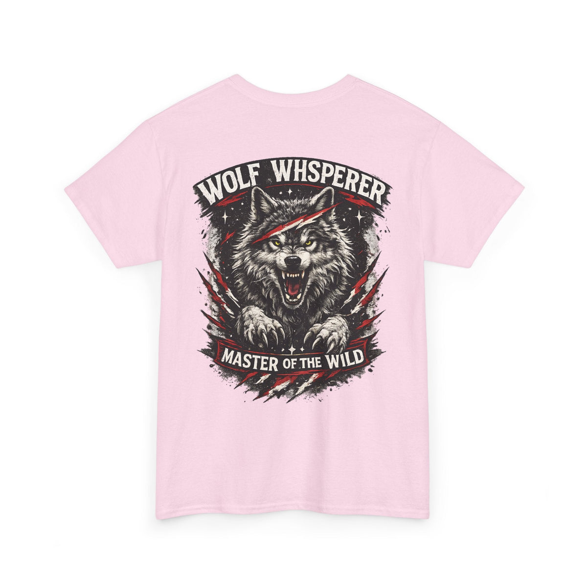 Wolf Biker T-Shirt – „Wolf Whisperer“ Alpha-Wolf Grafik-T-Shirt