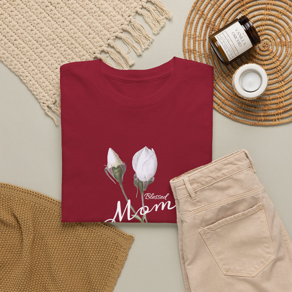 Mom Floral T-Shirt – Minimalistisches Damen-Baumwollshirt Grafik-T-Shirt